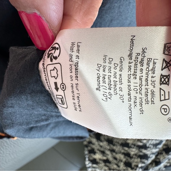 Sezane Dorothy Dress Dela Print - Size 14/46 - Picture 8 of 10